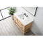 Meuble-lavabo simple autoportant de 42 po avec plateau en pierre d'ingénierie Marissa-1049074322