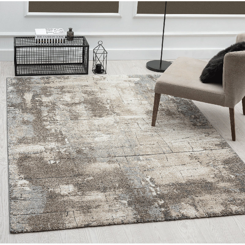 Tiyrene Beige Creme Rug, Rectangle 160 x 230cm
