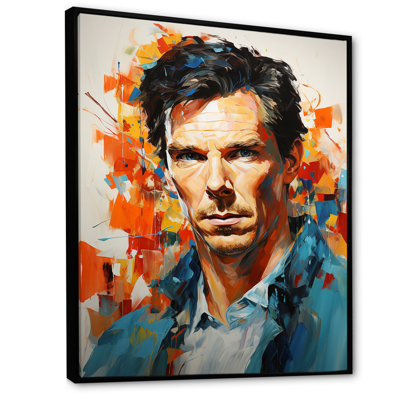 Cerulean Cumberbatch  - Celebrity Wall Art Prints_105720, Cadre flottant noir, 40" H x 30" W x 1.5" D