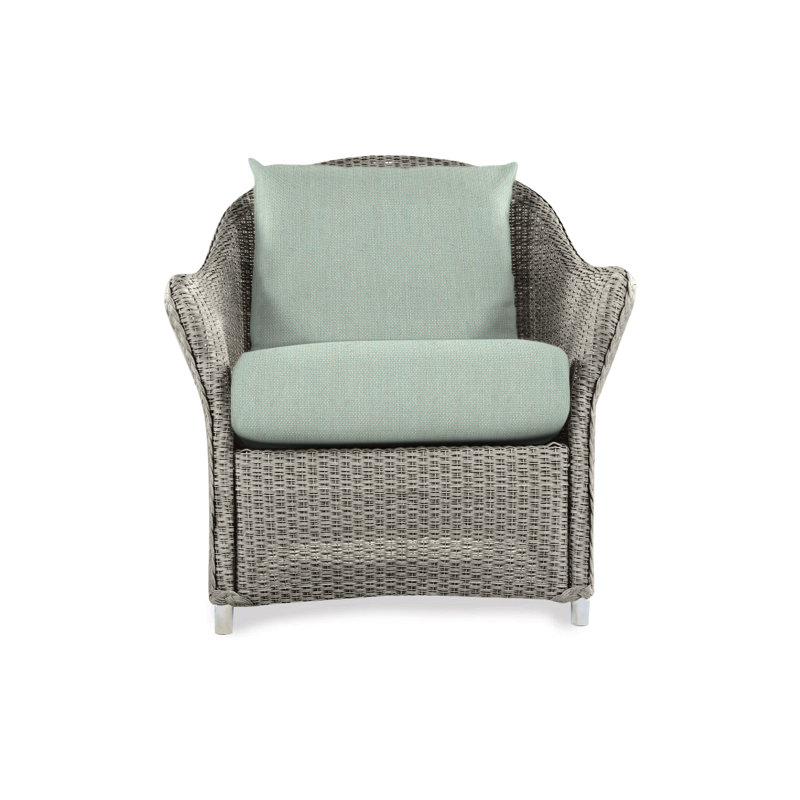 Weekend Retreat Outdoor Lounge Chair, Pewter, Canvas Natural Sunbrella® Canvas