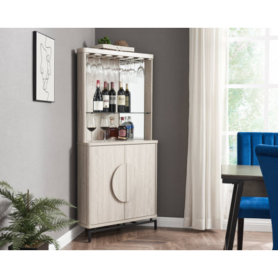 Armoire de bar d'angle