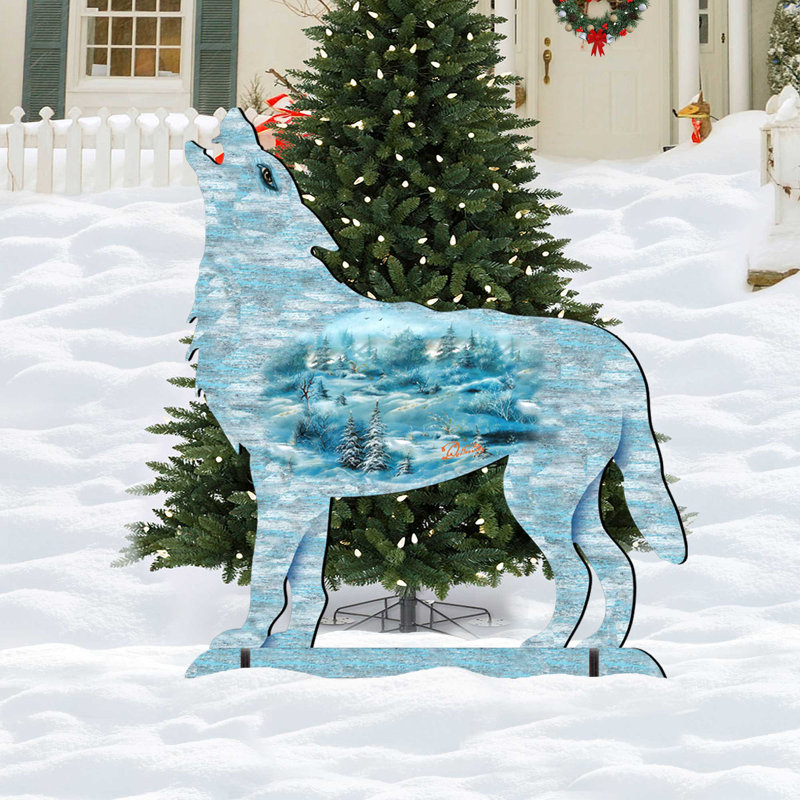 Art de jardin paysages winter wolfs