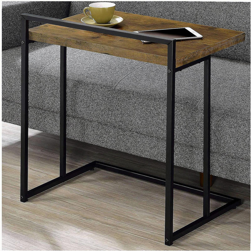 Table de bureau Retro, Noir, Brun