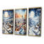 «Harmony Of Winter Village V», 3 pièces sur toile-253769060-253769066