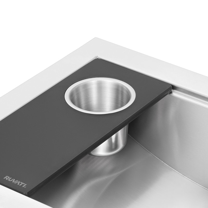 Lavabo de salle de bain encastrable en acier inoxydable 20 x 14 Ruvati