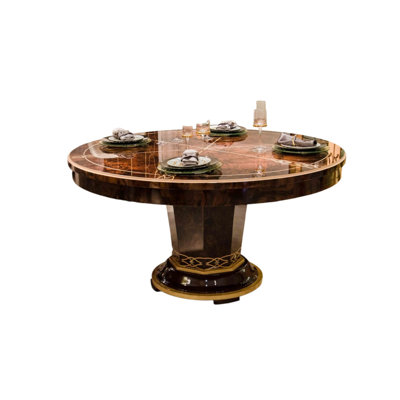 Messina Round Solid Wood Dining Table