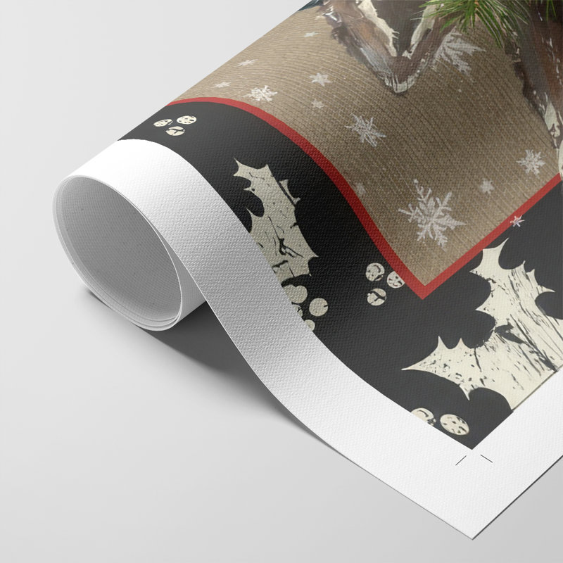 County Christmas Farm III - Impression sur toile seulement - NON-CADRE, H 27 po x l 18 po