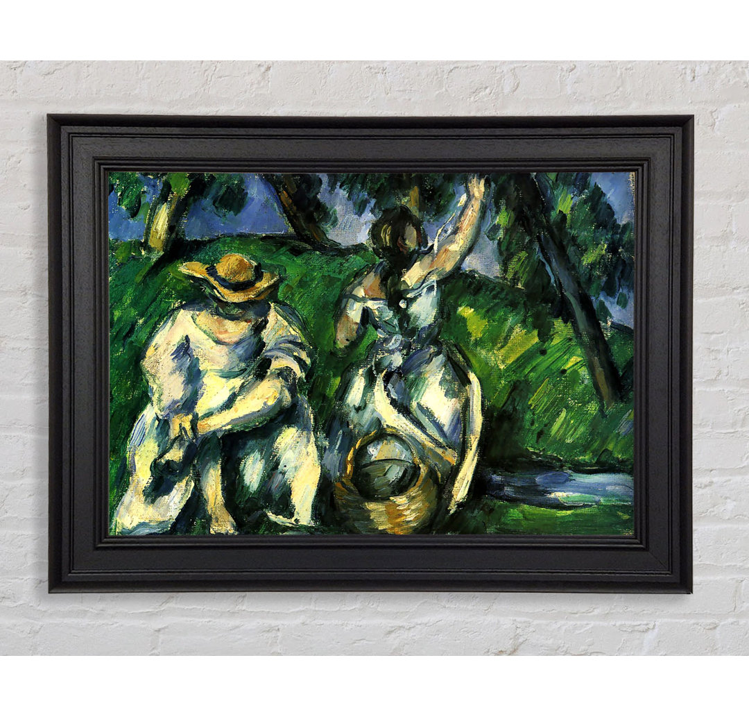 Cezanne Figuren Gerahmter Druck