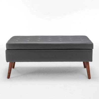 Storage Bench with Storage Bench for Bedroom End of Bed Bench Foot of Bed Bench Entryway Bench Storage Ottoman Bench Leather Bench