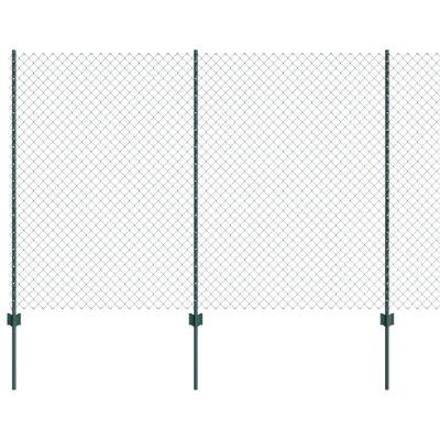 Vidaxl Fence With Posts Steel