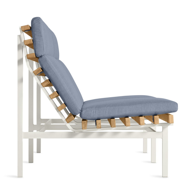 Perch Outdoor 2 - Seat Loveseat, Sunbrella Haze, White
