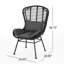 Chaise d'extérieur grise avec structure et doublure en fer Relax
