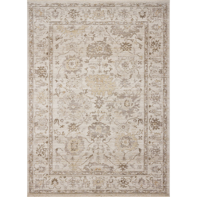 Magnolia Home by Joanna Gaines x Loloi Pace Natural / Stone Area Rug, Rectangle 11'6" x 15'4"