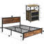Ensemble de chambre à coucher en bois massif 3 pièces Kempst-715945436-715945439