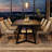 Rectangular Dining Table with Heavy-Duty Metal Frame