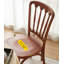 Chaise de salle à manger en bois massif avec dossier Middle French