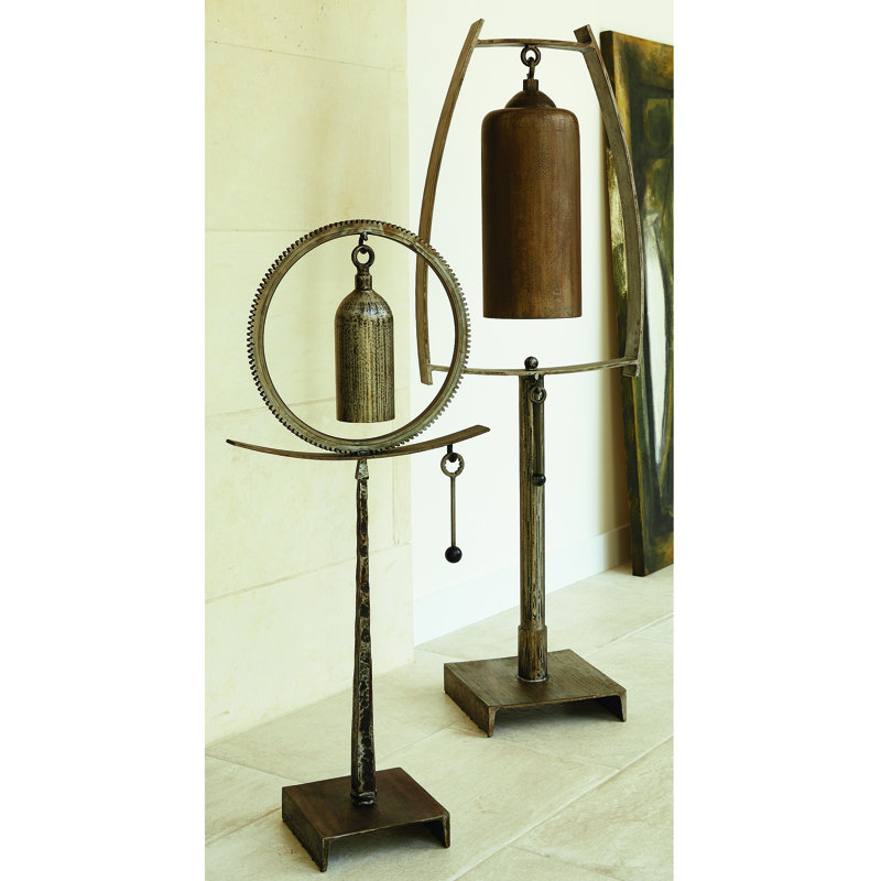 Taper Spring Sound Sculpture-Natural Iron