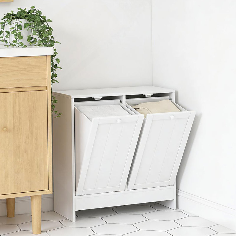 Armoire à linge dissimulée, armoire de rangement inclinable
