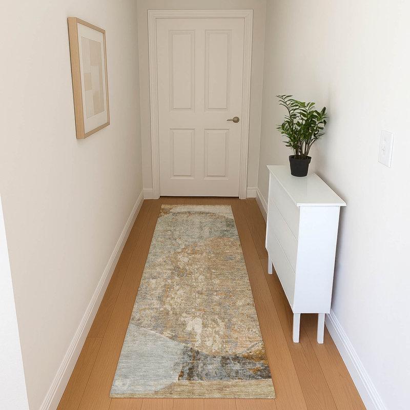 Premium Machine Washable Marasco AMF1635 Modern Rug, Runner 2'3" x 7'6"