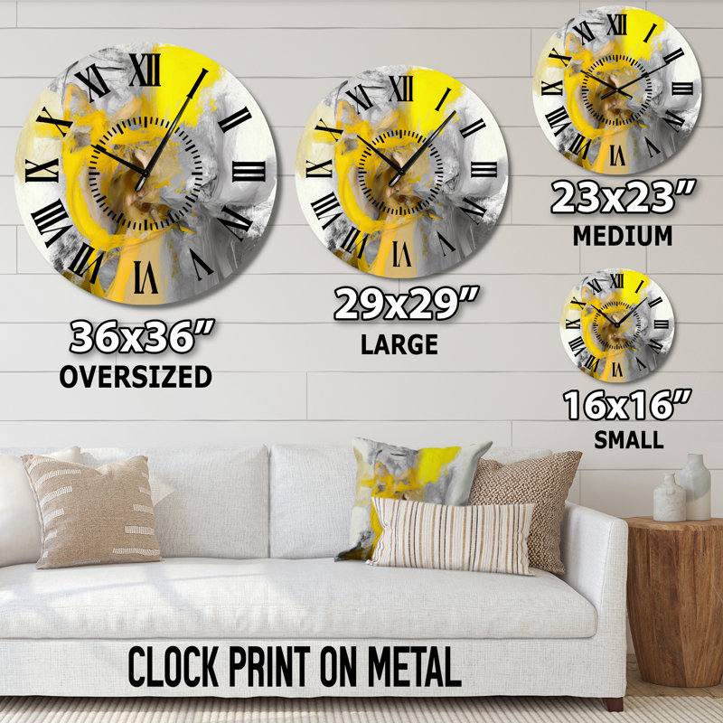 Vivid I - Horloge murale abstraite, Surdimensionné