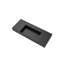 Lavabo de salle de bain mural à surface flottante avec drain dissimulé 48 po Juniper, noir-348364912
