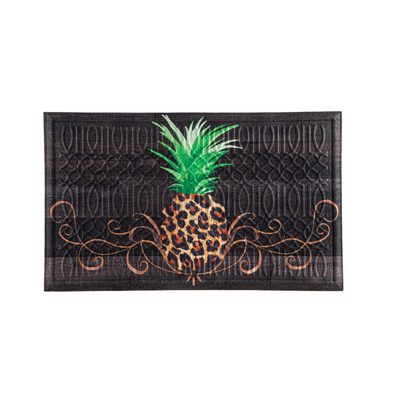 Tapis d'intérieur / extérieur antidérapant ananas 30 po x 18 po Pineapple