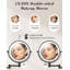 Miroir de maquillage mural 9 pouces, miroir grossissant rechargeable 20X / 1X avec bras réglable, 3 lumières DEL à intensité variable