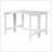 Farmhouse Wood Extendable Dining Table With Drop Leaf For Small Places, White