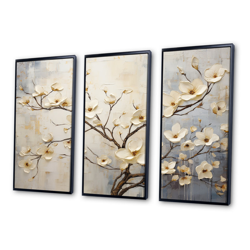 Ensemble de salon Peacewoodness, Cadre flottant noir, H 28 po x l 36 po x P 1 po