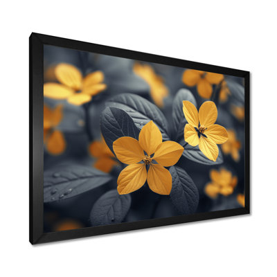 Fleur de cerisier jaune et jaune IV - art mural cerisier en fleurs
