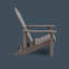 Chaise Adirondack pliante en plastique