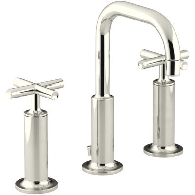 Purist Widespread Bathroom Faucet with Drain Assembly