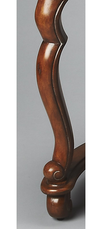 Brava Faux Leather Demilune Desk