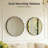 Round Wall Mirror 28 Inch, Black Metal Frame Modern Decorative Mirror For Bathroom, Living Room, Bedroom, Hallway – Minimalist Circle Vanity Mirror With Hd Glass