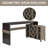 Messerly 2pc Home and Office Ebro Modular Writing Desk