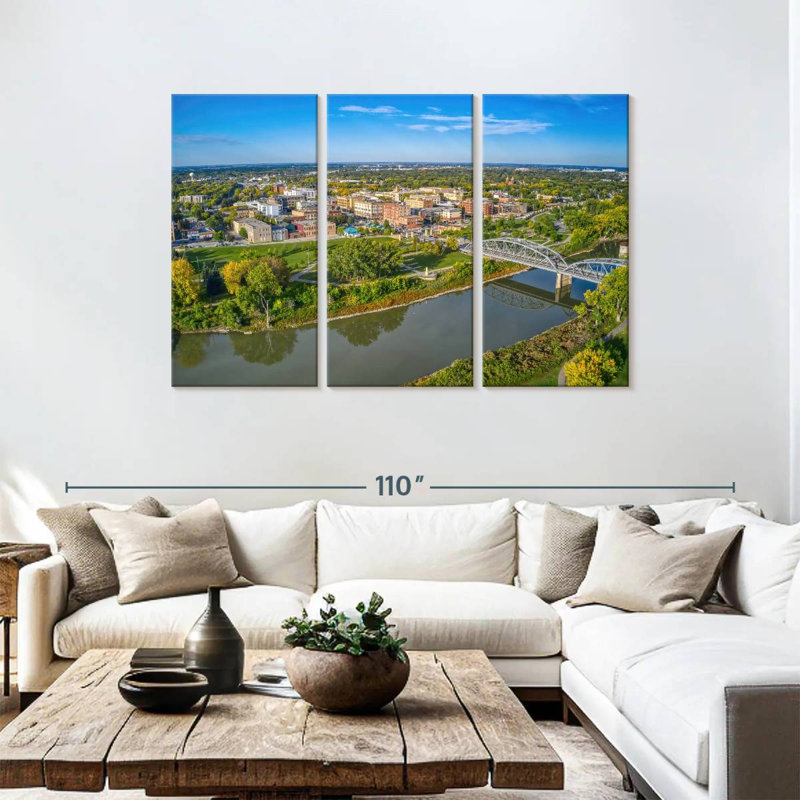 North Dakota, 48" H x 74" W