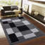 Havana Geometric Dark Grey Large Rugs – Modern Living Room Carpet, Bedroom & Hallway Runner | Soft, Non-Shedding, Stain Resistant Floor Mat-48021629