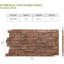 Panneau avec imitation de pierres EverStone Acadia-38351314