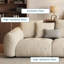 Canapé modulaire moderne en polyester clair kaki-16096565-16096567