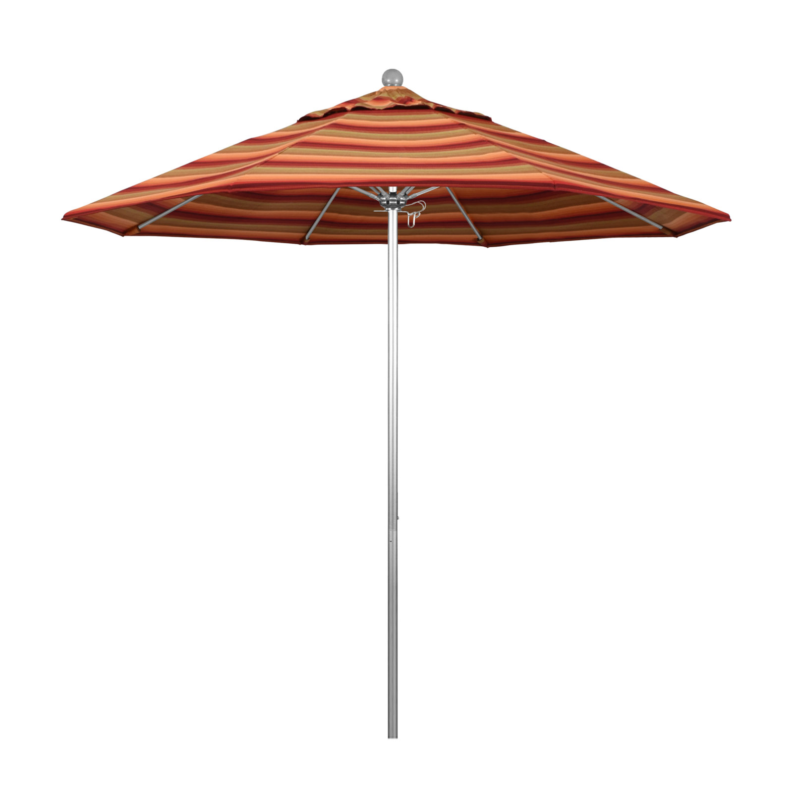 Maria 9' Sunbrella® Umbrella, Astoria Sunset Sunbrella®, Silver
