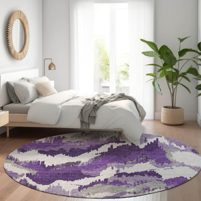 Malek Flatweave Washable Abstract Indoor / Outdoor Rug