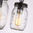 Ashe 3 - Light Black Cluster Pendant