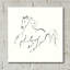 «Line Horse III» par Chris Paschke - reproduction de dessin sans cadre-1116612130