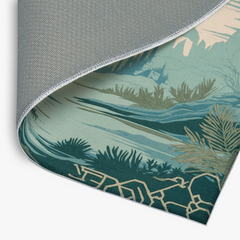 Forest Of Secrets Indoor And Outdoor Area Rug, Rectangle 1'6" x 2'6"