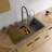 34.63'' L Single Bowl Granite Kitchen Sink-36904159