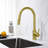 Pull Down Single Handle Kitchen Faucet-63947848