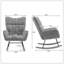 Chaise berçante moderne avec dossier haut et fauteuil à bascule-73320222