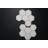 Bianco Dolomite 4" Hexagon Glossy