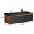 46.93" Wall-Mount Double Bathroom Vanity Base Only