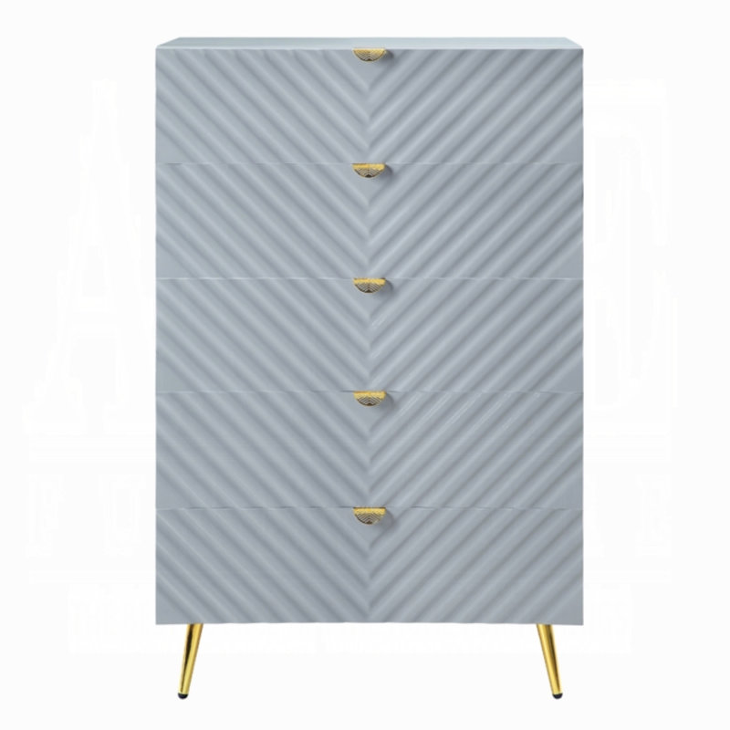 Gaines CHEST, Grey High Gloss